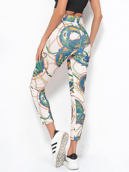 Printed Sports High Waisted Leggings