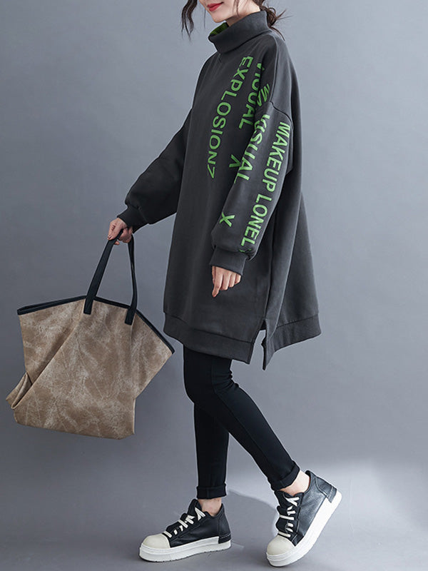 Original Split-Joint Letter Print Sweatshirts