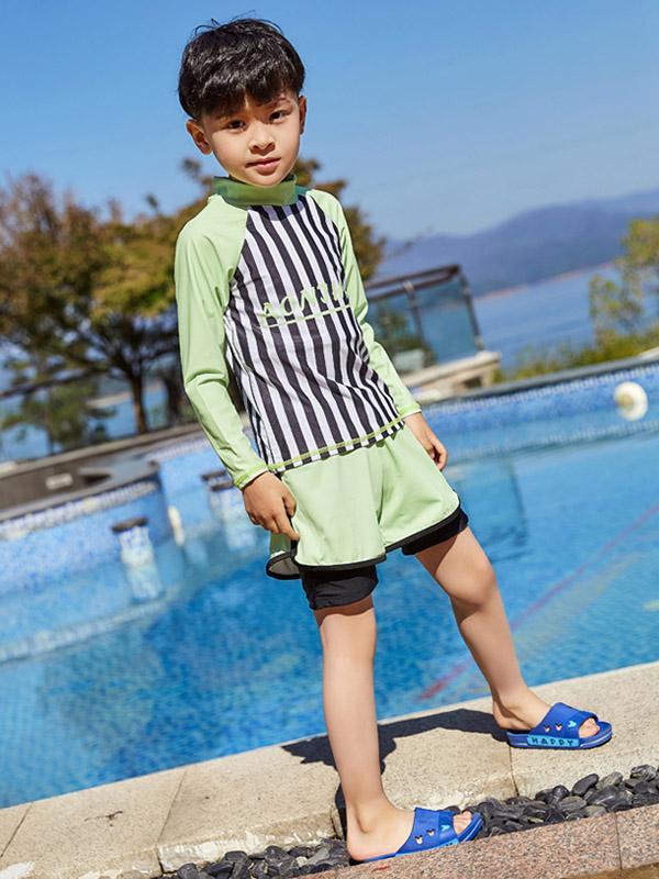 AONIHUA Stripes Printed Boy Swimwear