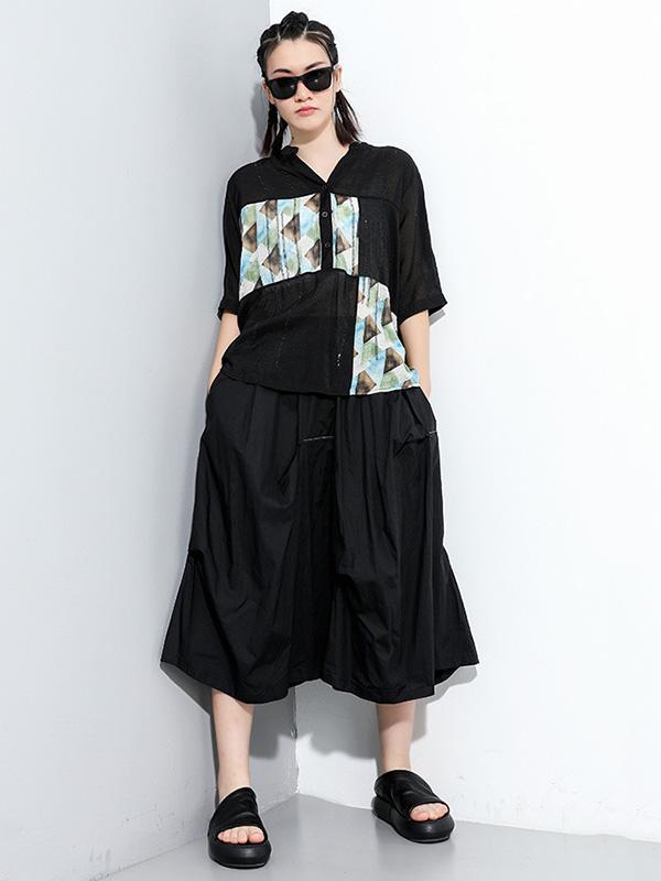 Original Solid Column A-Line Skirt