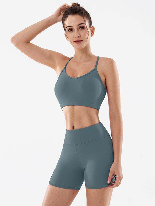 Solid Bandage Quick Dry Yoga Shorts