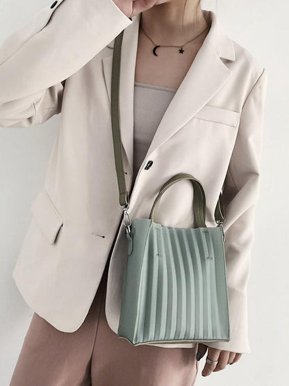 Silica Gel Solid One-shoulder Crossbody Bag