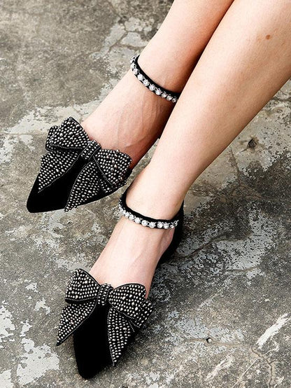 Bow-embellished DIY Shoes Decoration