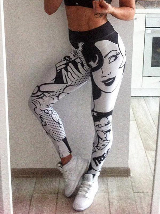 Printed Wrap Yoga Bottoms