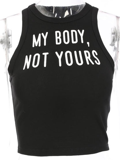Letter Printed Wrap Tanks