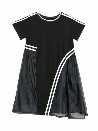 Summer Chiffon Asymmetric Midi Dress