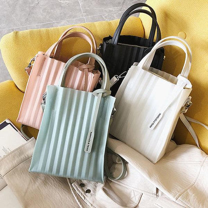 PU Faux Leather Candy Colors  Cute Crossbody Bag