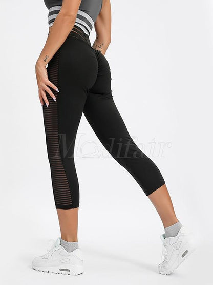 Side Fish Shredding Mesh Leggings