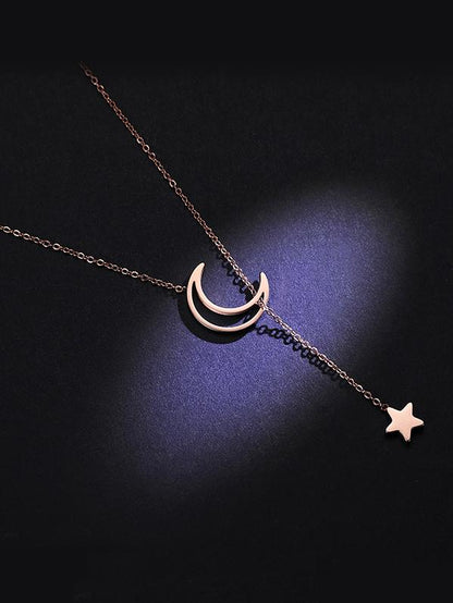 Moon Star Necklace