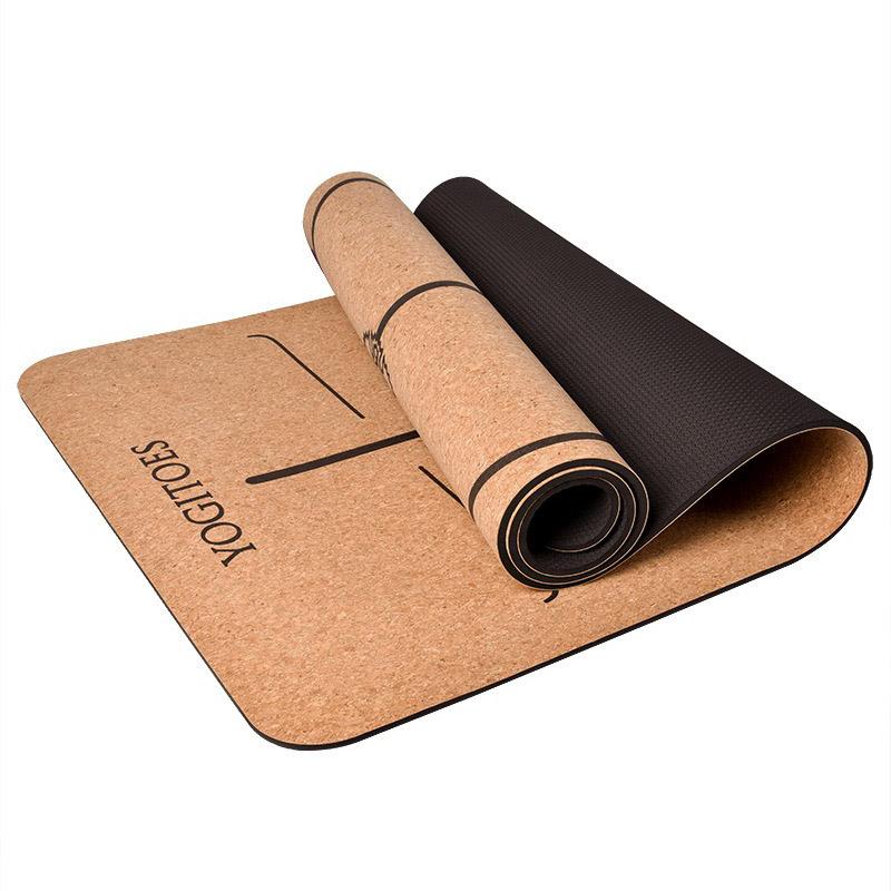 Natural Cork Fitness Gym Sports Absorb Sweat Yoga Mat
