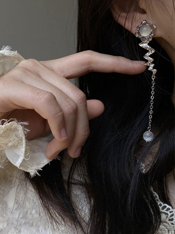 Urban Asymmetric Tasseled Earrings Accessories