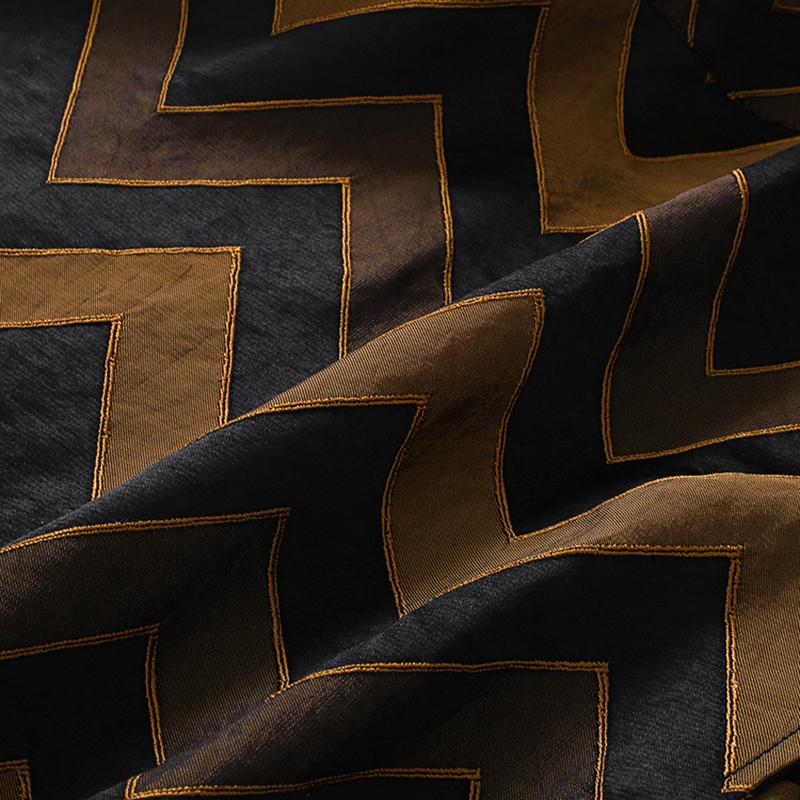 Wavy Pattern Casual Autumn Loose Trench Coat