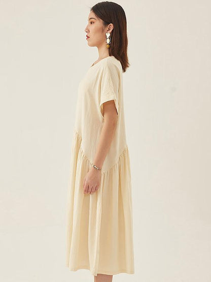 Original Retro Cropped Hemline Long Dress