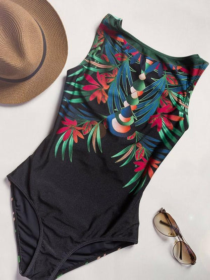 Printed Dull Sexy One-piece Swimwear