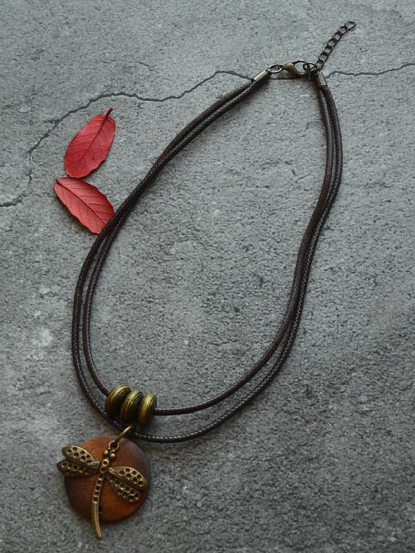 Vintage Wooden Beaded Animal Shape Necklaces Accessories