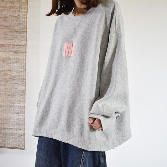 Buykud Letter Printed Loose Long Sleeve Blouse