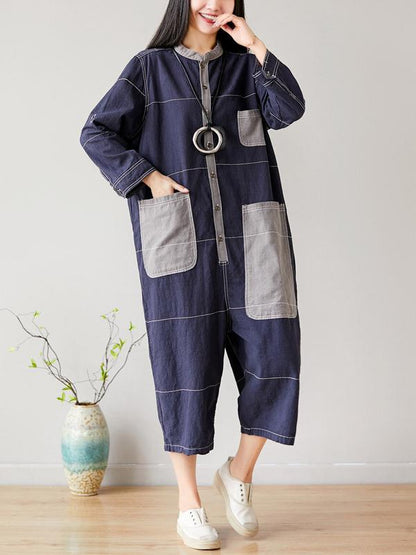 Cotton Linen Oversize Jumpsuit