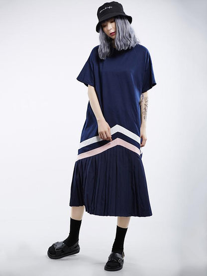 Ruffled Short Sleeves Long Dress