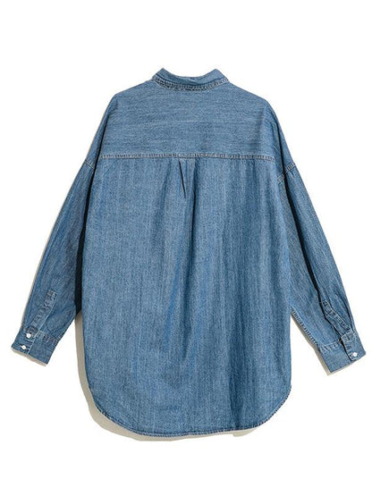 Loose Boyfriend Style Denim Outwear