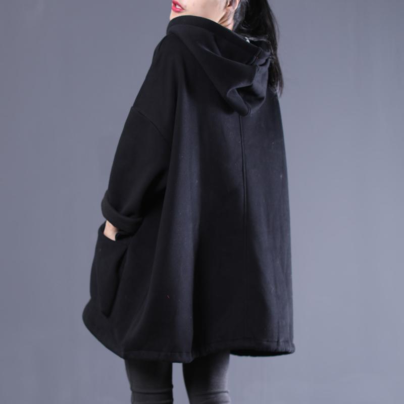 Buykud Casual Solid Color Thickened Plus Velvet Coat