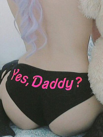Letter Print Briefs Underwear