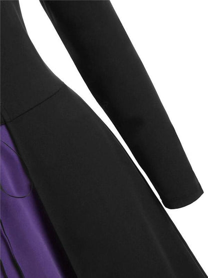Square-Neck Bandage Split-Joint Maxi Dress