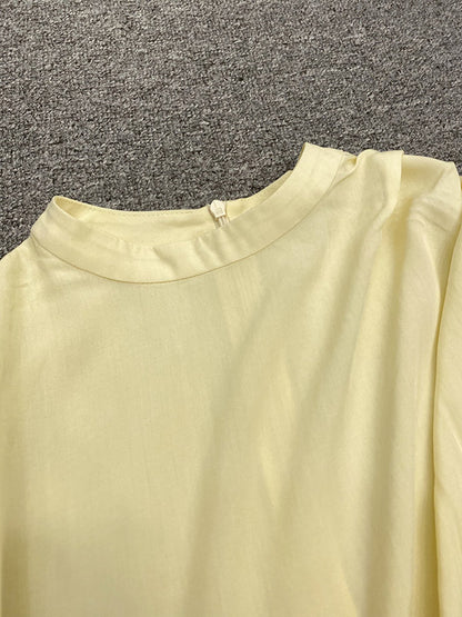 Stylish Asymmetric Round-Neck Solid Color Short Sleeves T-Shirt