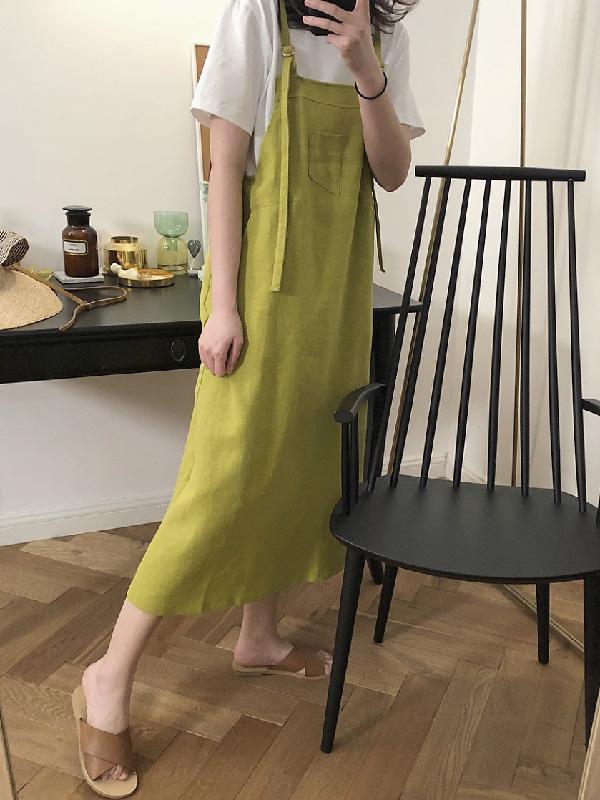 Casual Linen Slip Dress