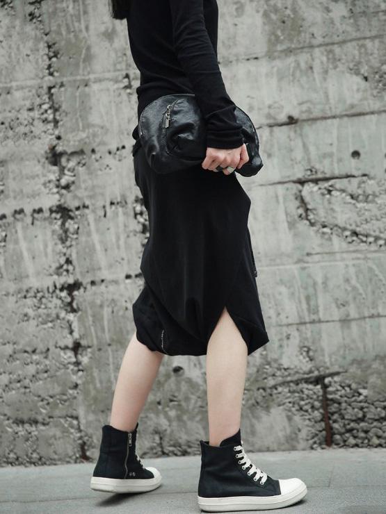 Loose Cropped Harem Pants