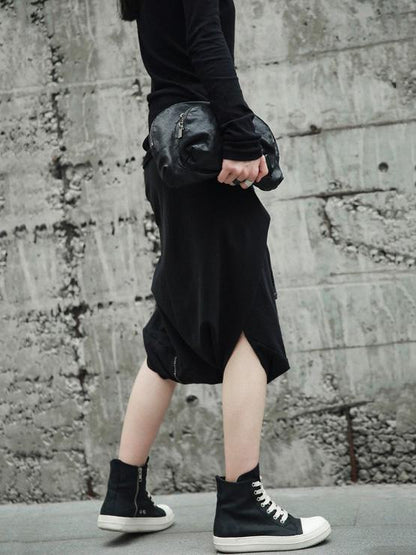 Loose Cropped Harem Pants