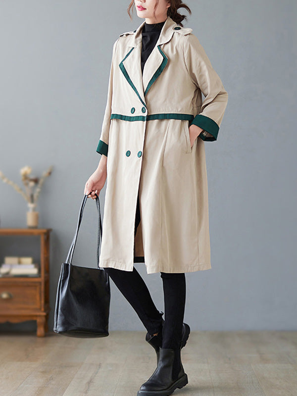Urban Buttoned Split-Joint Trench Coat Outerwear