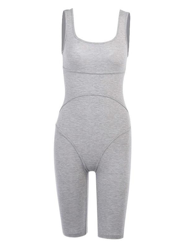 Sexy Solid Wrap Sleeveless Jumpsuits Bottoms