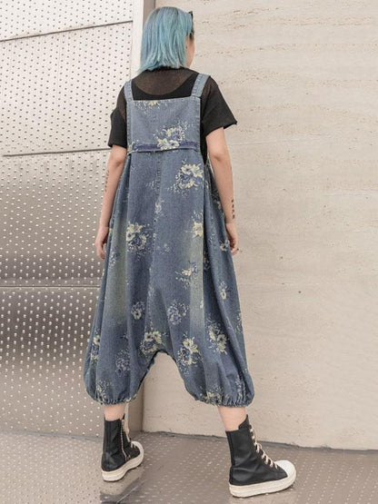Loose Retro Harem Jumpsuit
