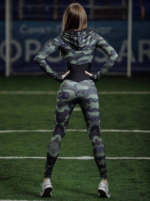 Wrap Camouflage Yoga Jumpsuits