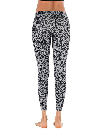 Leopard Printed With Pocket Yoga Leggings