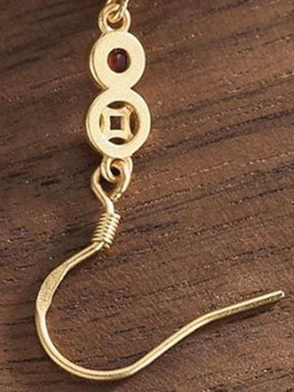 Vintage Cloud-Embellished Split-Joint Earrings Accessories