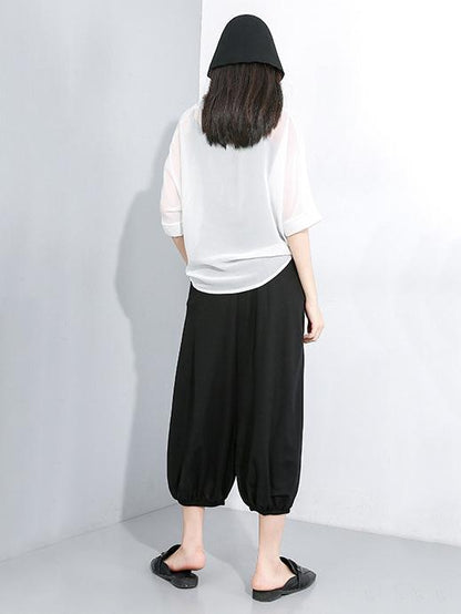 Loose Split-joint Harem Pants