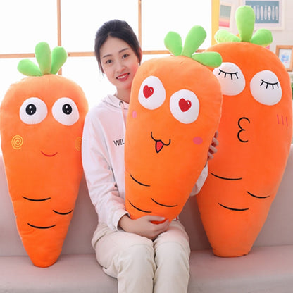 50/70/100/120CM Kawaii Fruit and Vegetable Filled Doll, Carrot Plush Toy Pillow, Children's Toys, Birthday Gifts, Home Decoratio
