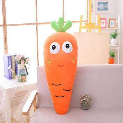 50/70/100/120CM Kawaii Fruit and Vegetable Filled Doll, Carrot Plush Toy Pillow, Children's Toys, Birthday Gifts, Home Decoratio