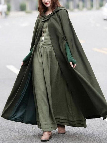 Retro Batwing-sleeves Cape Tops