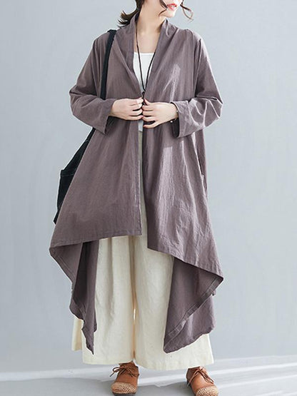 Loose Cropped Hemline Cover-up