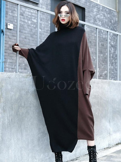 Loose Split-joint Long Dress