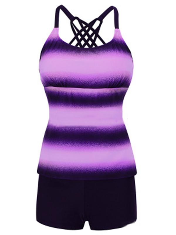 Gradient Plus Size Tankinis Swimwear