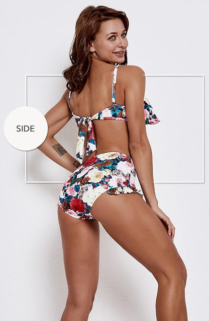 Falbala Bandage Bikinis Swimwear