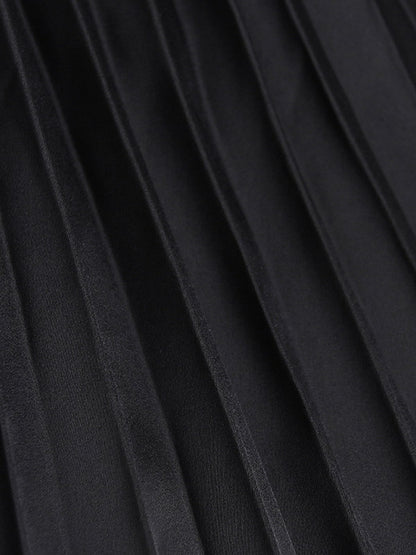 Casual Loose Pleated Asymmetric Skirts Bottoms