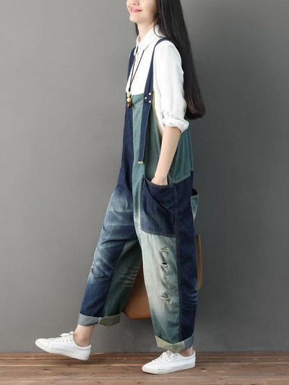 Loose Split-joint Jumpsuit