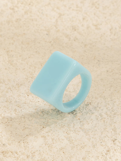 Original Stylish Resin 8 Colors Geometric Ring