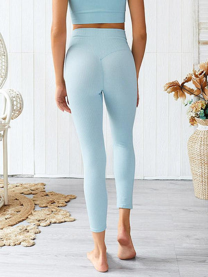 Solid Wrap Breathable Yoga Leggings