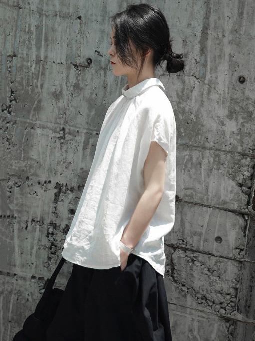 Ruffled Fresh Simple Fiber T-shirt