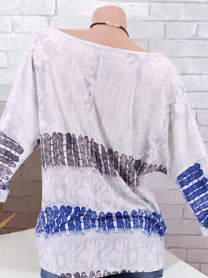Comfortable Loose flower printed tops